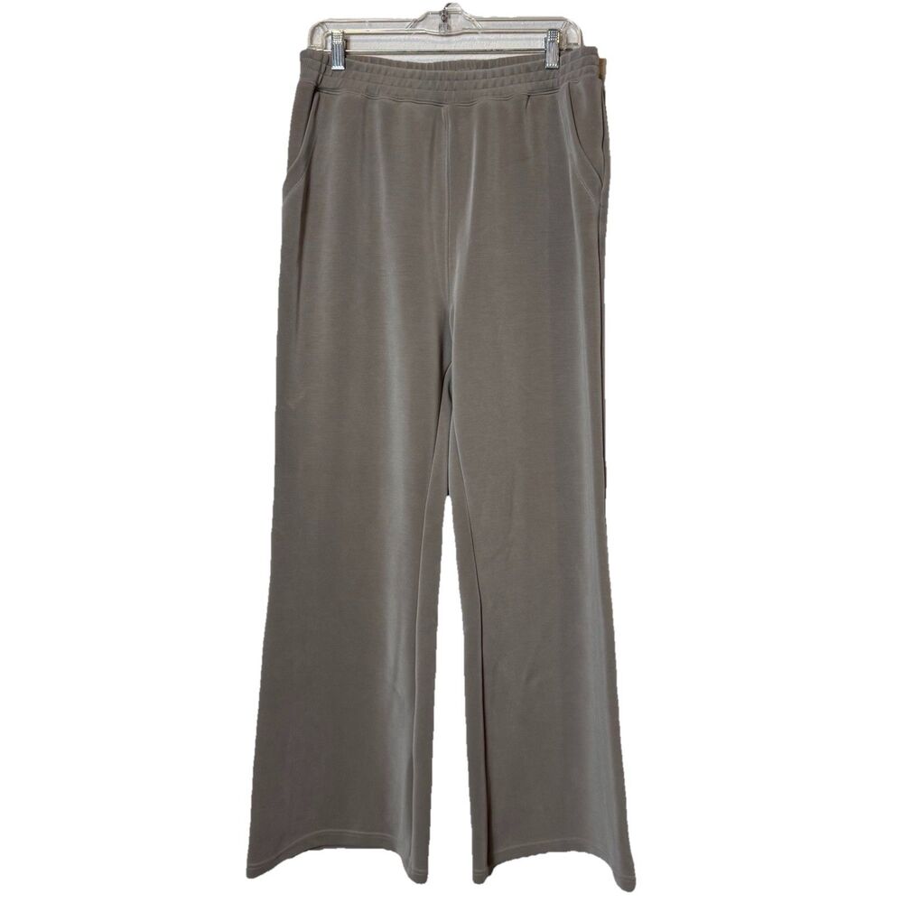 Spiritual Gangster Jensen Wide Leg Sweat Pants Moon Gray Athleisure Stretchy XL